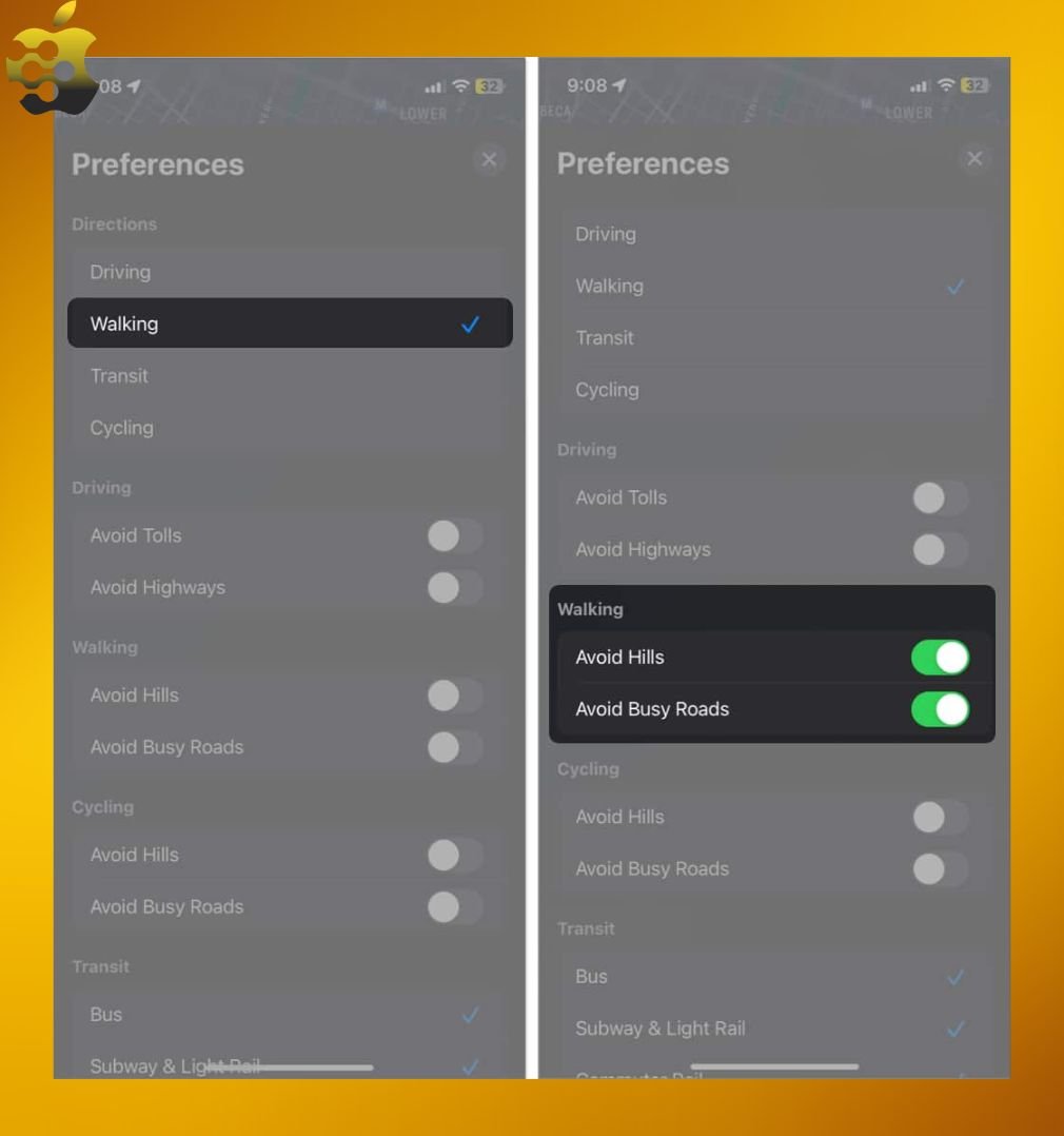 How to Modify Apple Maps' Default Direction Type on iPhone and iPad