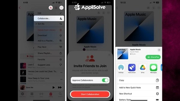 How to create collaborative playlist in Apple Music on iPhone